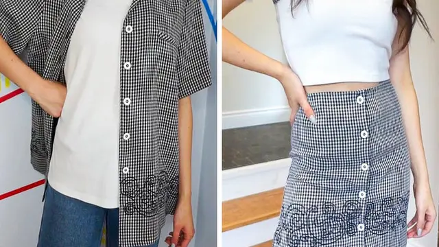 kreasikan baju bekas