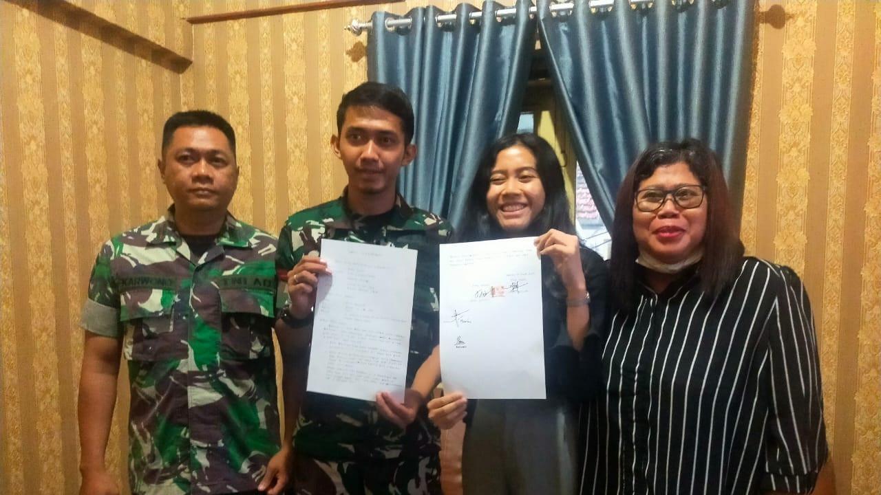 Kasus kecelakaan antara mobil yang dikendarai anggota TNI bernama Prajurit Satu (Pratu) Kevin Julian dengan mobil milik warga sipil di flyover atau jembatan layang Cawang, Jakarta Selatan, berakhir damai.