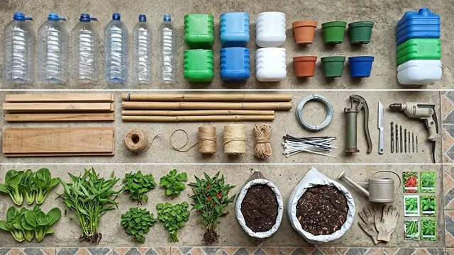 Cara Membuat Kebun Vertikal dari Galon Bekas dan Botol Plastik
