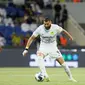 Pada pertandingan ini, Karim Benzema diduetkan bareng Abderazak Hamdalah di depan dengan ditopang Jota dan Romarinho. (AFP Photo)