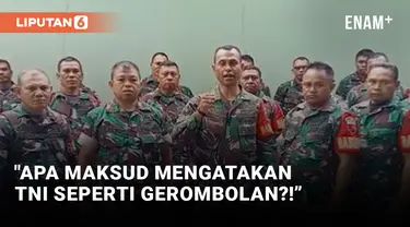 Anggota TNI Minta Effendi Simbolon Klarifikasi Pernyataan Gerombolan