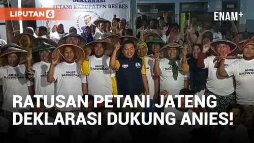 VIDEO: Diwadahi Laskar AMAN, Ratusan Petani Brebes Jateng Deklarasikan Dukung Anies Presiden