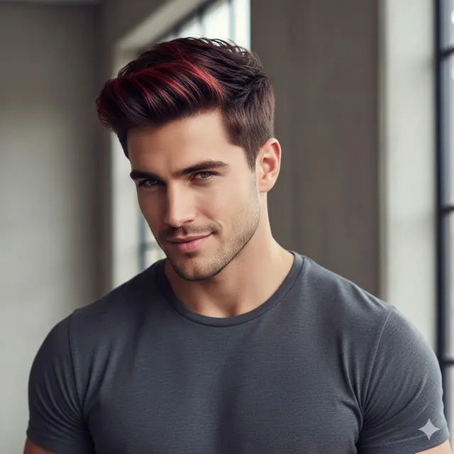 Model Warna Rambut Pria Hilight