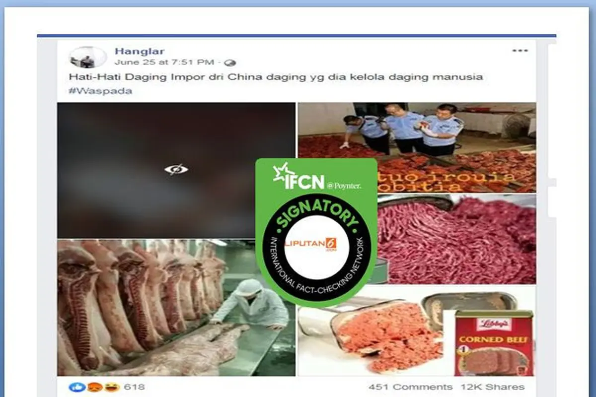 [CEK FAKTA] Benarkah Ada Daging Kornet Terbuat dari Manusia?