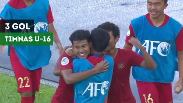 Berita video gol-gol Timnas Indonesia U-16 pada fase grup Piala AFC U-16 2018.