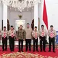 Presiden Joko Widodo atau Jokowi menerima kunjungan Ketua Kwartir Nasional (Kwarnas) Gerakan Pramuka Budi Waseso di Istana Merdeka Jakarta, Jumat (14/7/2023). (Foto: Lukas - Biro Pers Sekretariat Presiden)