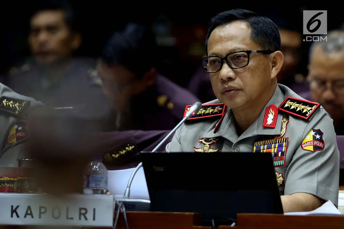 Kapolri Tito Karnavian RDPU dengan Komisi III DPR