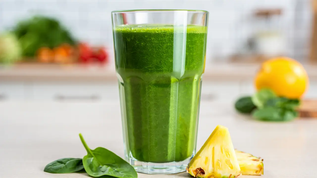 Jus Bayam dan Nanas (Foto: Reve Art AI)