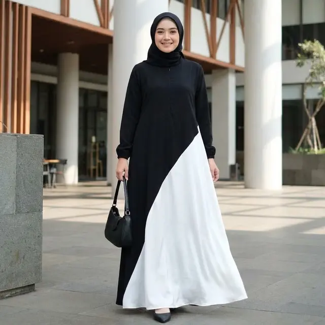 Model Gamis Kombinasi Atas Bawah untuk Lebaran 2026