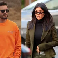 Kourtney Kardashian dan sang mantan, Scott Disick hadir di ulang tahun anak tertua mereka, Mason. (IXOLA / BACKGRID. Rachpoot/MEGA/E! News)