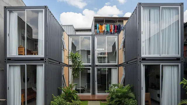 Model Rumah Kontainer Solusi Hunian Sempit dan Trendy