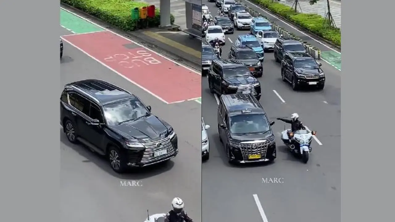 Mobil Berplat Nomor RI 36 yang Viral di X