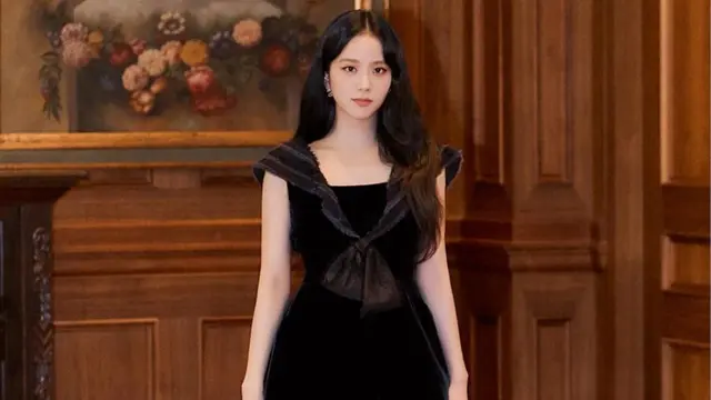 FOTO: Penampilan Jisoo Blackpink dalam Press Conference Snowdrop, Memesona