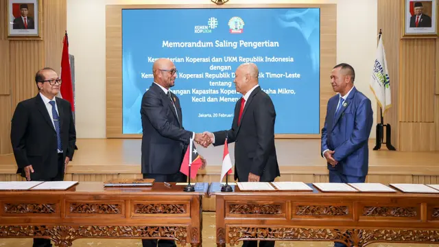 Kerja sama KemenkKopUMKM dan Kementerian Koperasi Republik Demokratik Timor Leste. (Foto: Istimewa)