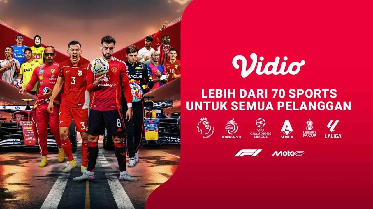 Vidio Sajikan Tayangan Olahraga Favorit Sepanjang Musim 2025/2026