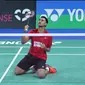 Tunggal putra Indonesia Tommy Sugiarto melaju ke semifinal Denmark Open Super Series Premier 2015. (Liputan6.com/Humas PP PBSI)