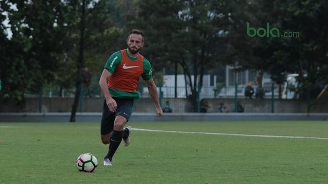 Timnas Indonesia U-23, Sesi Latiahn Timnas U-23, Bola.com, Ilija Spasojevic
