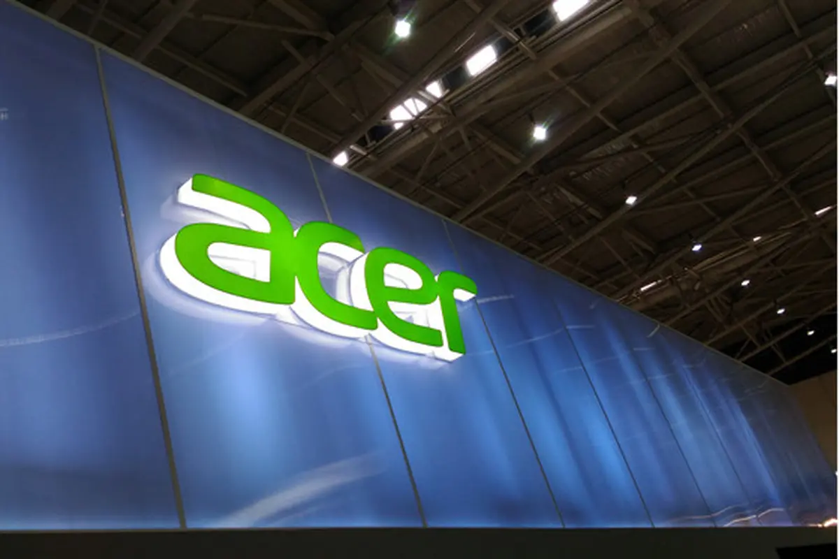 Papan Nama Booth Acer di Computex 2017. Liputan6.com/Mochamad Wahyu Hidayat