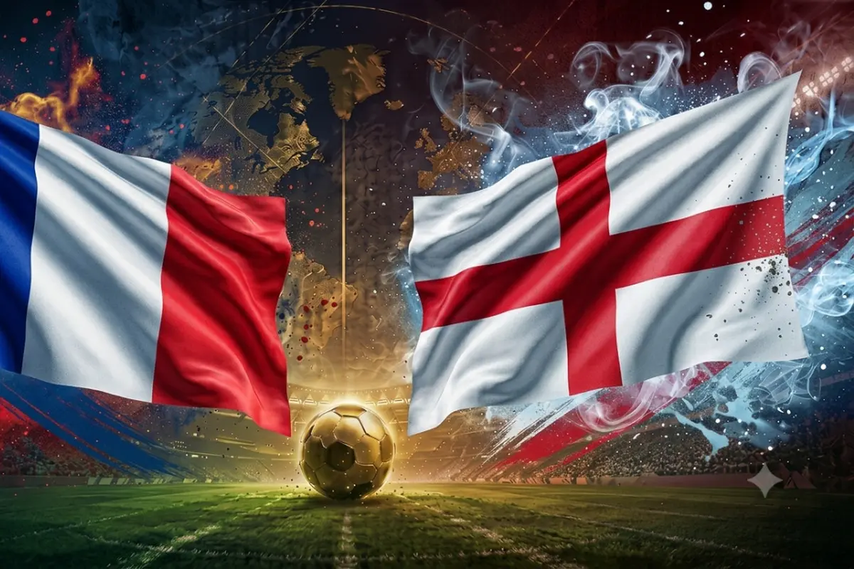 Ilustrasi Timnas Prancis Vs Inggris