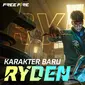 Patch Tahun Baru Free Fire hadirkan karakter Ryden (Garena).