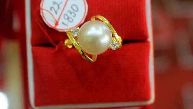 cincin emas mutiara 1 3