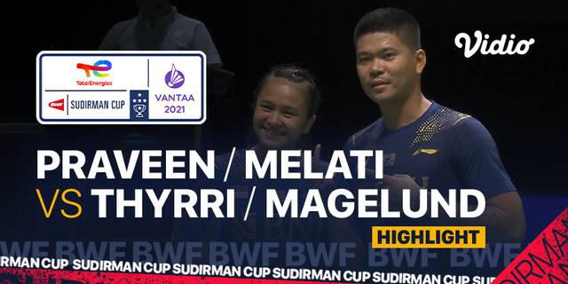 VIDEO: Praveen Jordan / Melati Daeva Oktavianti Pastikan Tim Indonesia Kalahkan Denmark 3-2 di Piala Sudirman 2021