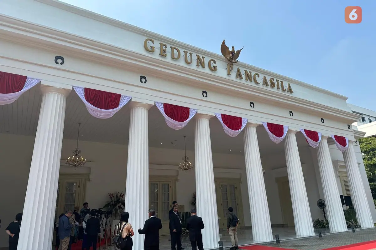 Gedung Pancasila Kementerian Luar Negeri RI usai mengalami pemugaran dan renovasi. (Liputan6/Benedikta Miranti)