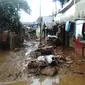 Lumpur akibat banjir Jakarta (Liputan6.com/ Ady Anugrahadi)