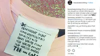 Topshop dikritik warganet karena tag unik pada kaos vegan (instagram/teeandcakeclothing)