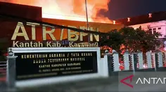 Kantor BPN Karawang Kebakaran