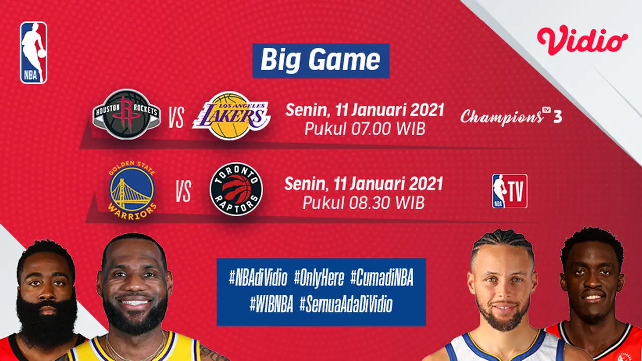 Big game NBA: Rockets vs Lakers
