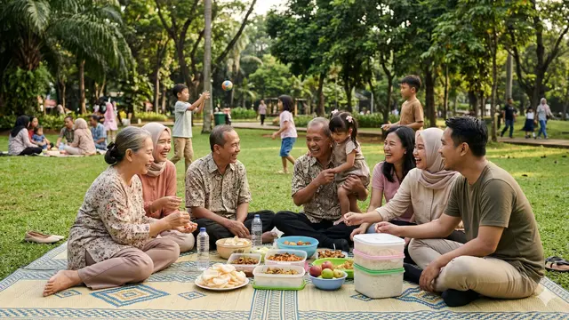 Ide Aktivitas Keluarga Setelah Lebaran Biar Enggak Post-Holiday Blues (Foto: Gemini AI)