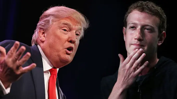 Ketika Mark Zuckerberg Tak Sepakat dengan Donald Trump