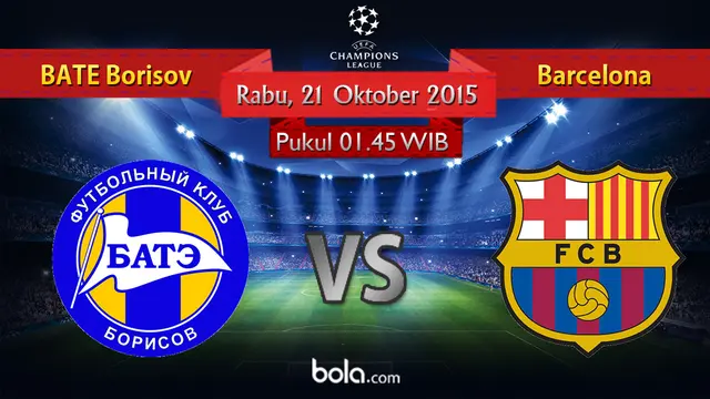 BATE Borisov Vs Barcelona (Bola.com/Rudi Riana)