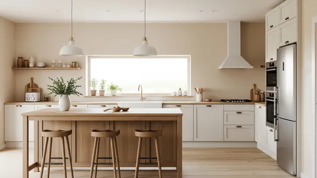 Model Cat Dapur Minimalis (Image by Gemini AI)