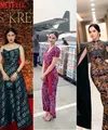 Gaya Artis Kenakan Dress hingga Jumpsuit Motif Batik. [Instagram]