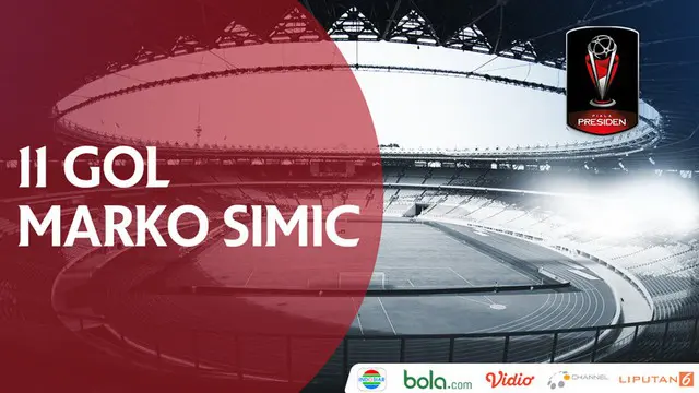 VIDEO: 11 Gol Marko Simic di Piala Presiden 2018