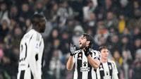 Manuel Locatelli, kapten Juventus, saat menghadapi Atalanta di Allianz Stadium, Turin, Senin dini hari WIB (10-3-2025). (Bola.com/juventus.com)