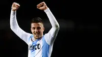 5. Sergej Milinkovic-Savic (Lazio) - Pria Serbia ini pernah menangis saat menolak bergabung ke Fiorentina. Situasi ini membuat Lazio bergerak cepat dengan menawarkan kontrak kepada sang pemain. (AFP/Marco Bertorello)