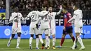 Kemenangan 6-1 ini membuat PSG kian kokoh di puncak klasemen Ligue 1 dengan raihan 71 poin. Sementara kekalahan ini membuat Clermont Foot kini hanya berjarak satu poin saja dari zona degradasi. (AFP/Thierry Zoccolan)