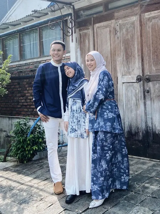 Potret Foto Keluarga Ben Kasyafani, Nesyana, dan Sienna jelang lebaran. [@nesyanabila]