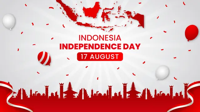 Ilustrasi kemerdekaan RI, 17 Agustus
