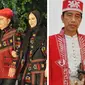 Pj Gubernur Sulawesi Tenggara, Andap Budhi Revianto dan putrinya Nabila Farahani mengenalkan batik tenun Buton Muna di istana negara, baju ini pernah dipakai Jokowi pada beberapa momen kenegaraan,