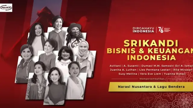 10 Srikandi Bisnis dan Keuangan membuat musik video lagu kemerdekaan dan medley lagu Nusantara (YouTube)