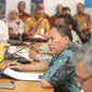 Rapat Evaluasi Pembebasan Lahan yang terkena trase Kereta Cepat Jakarta Bandung di Ruang Rapat Pendopo Kota Bandung, Kamis lalu (26/12/2019). (Foto: Liputan6.com/Humas Pemkot Bandung/Arie Nugraha)