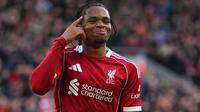 Gol tersebut membuat Rio Ngumoha kini mengoleksi dua gol dalam 14 laga di Liga Inggris. (AFP/Andy Buchanan)