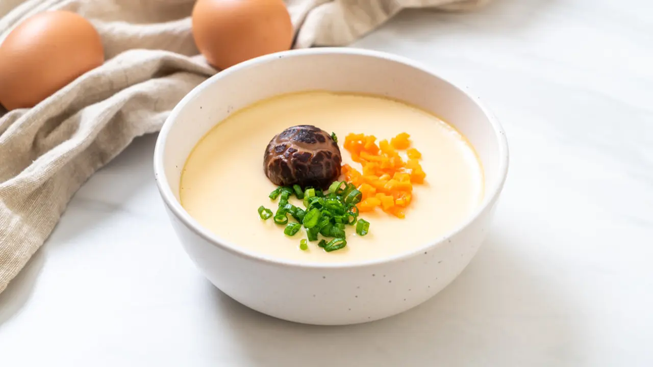 telur kukus lembut