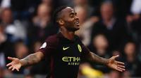 Gelandang Manchester City asal Inggris, Raheem Sterling. (AFP/Adrian Dennis)