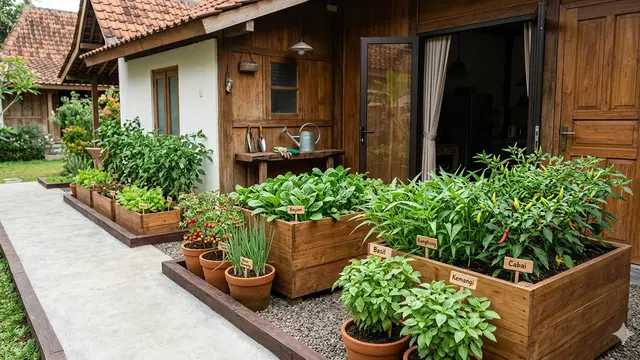 Kebun Sayur untuk Ibu Rumah Tangga Usia 50-an. Gemini