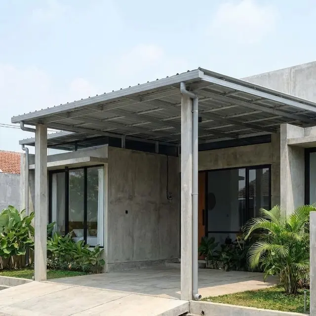 Atap Teras Rumah Baja Ringan Minimalis